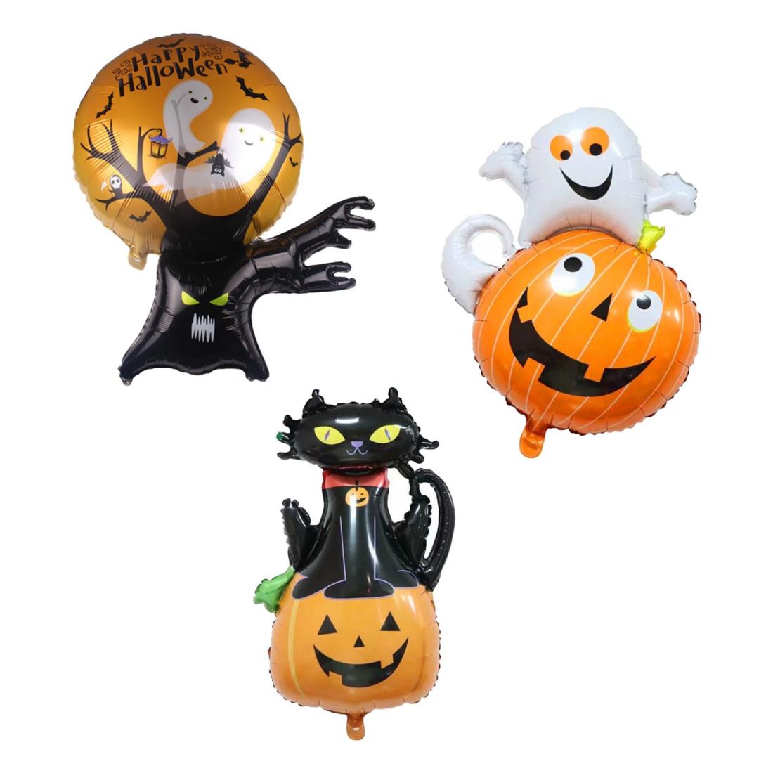 風船 ハロウィン バルーン ハロウィン 飾り バルーン【3個セット】ミニ 飾り 風船 ハロウィーン装飾パーティー ハッピーハロウィン ショップデコレーション ルームデコレーション ゴースト カボチャ