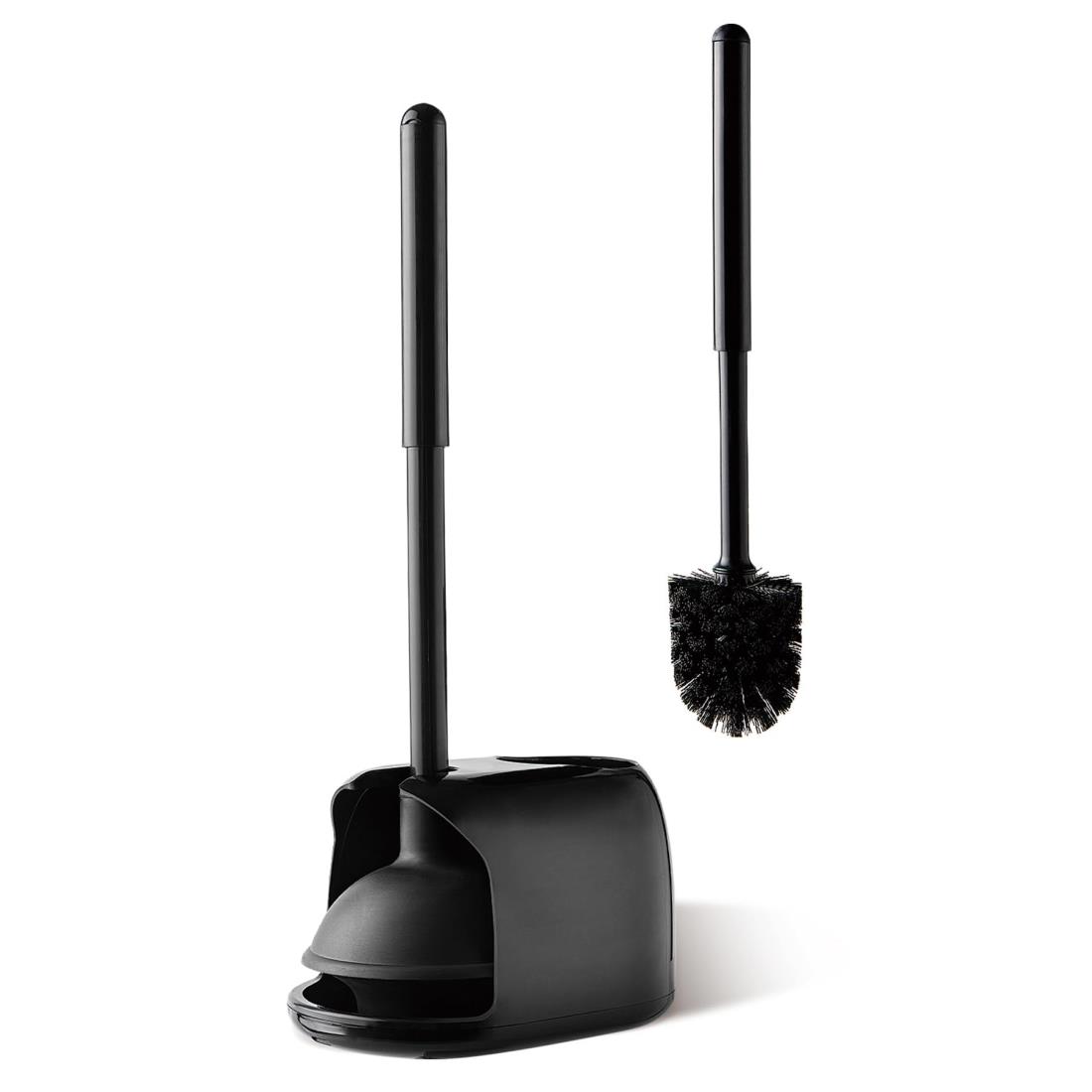 Eyliden トイレ掃除 2in1 トイレブラシ トイレ つまり取り ラバーカップ 洋式・和式兼用タイプ 収納ケース付き 省スペース 床置き