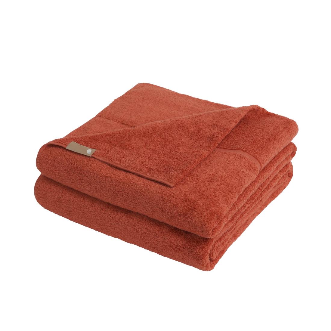 hogu まるで雲 タオルケット シングル 140×200cm サンセットオレンジ 厚手 綿100 大きめ ふわふわ