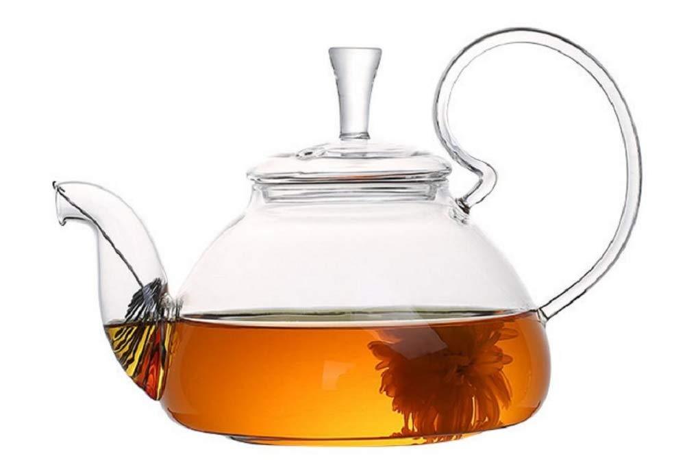 【morningplace】 ティーポット 耐熱ガラス おしゃれ 大容量 800ml ふたつき シンプル (1個.)