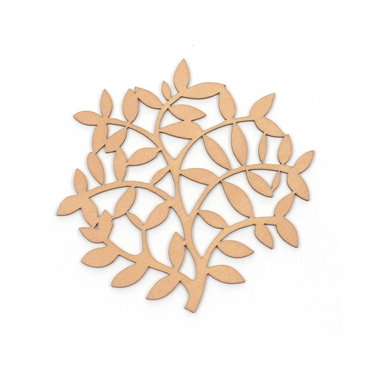 シクテン 北欧雑貨 リトアニアの木製コースター No.056 おしゃれ 雑貨や花瓶の下敷きにも 11.5cm×11.5cm