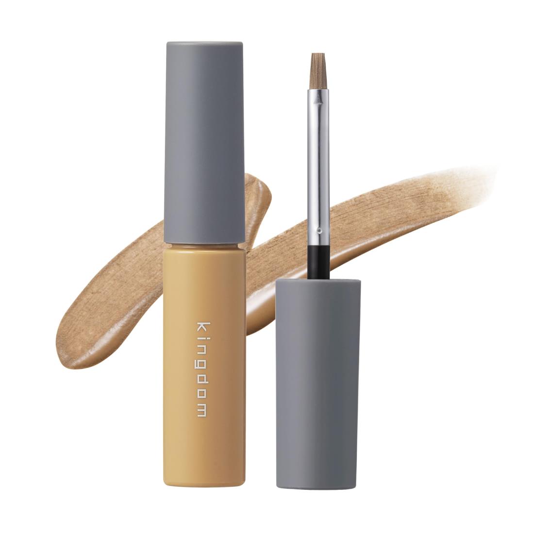 キングダム kingdom ふんわり眉毛がこれ1本で完成！ ウォータープルーフで汗をかいても落ちにくい【簡単&時短】キングダム パウダリーリキッドアイブロウ ウルトラキープ 眉尻までしっかり描ける！3g(ライトブラウン)