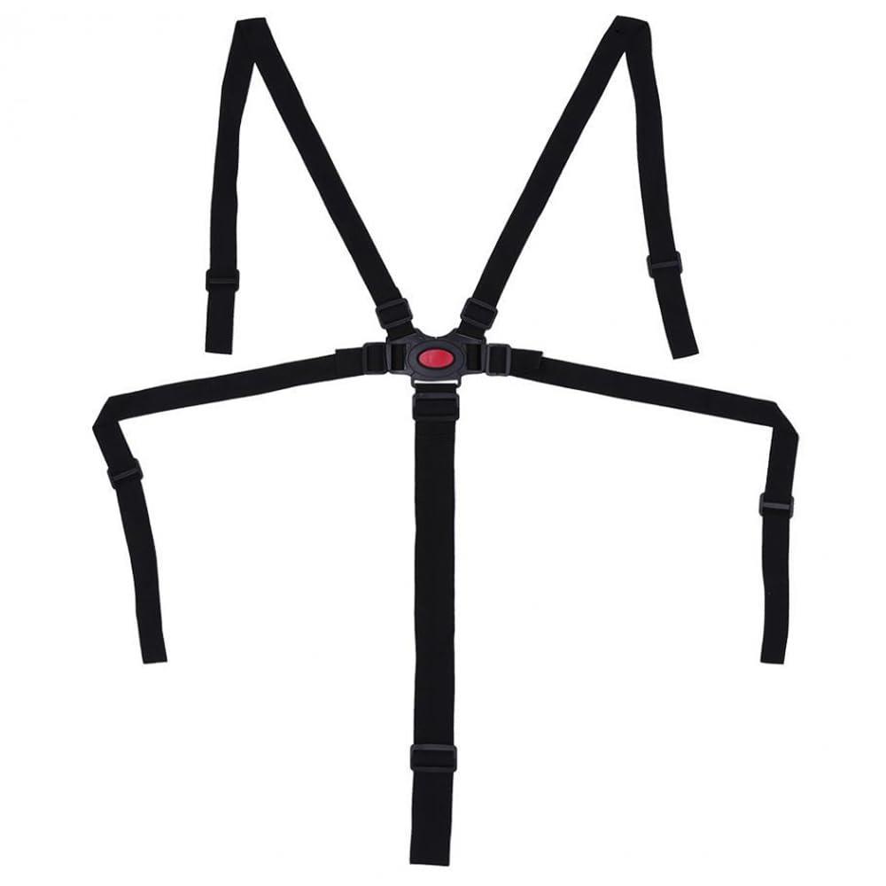 [SANJAOYEE] チェアベルト ベビーカーベルト 5点式 ベビーカーベルト 安全固定ベルト 赤ちゃん食事用補助ベルト ストラップ ハーネス 赤ちゃん・子供椅子・乳母車・ベビーカー 調節可能