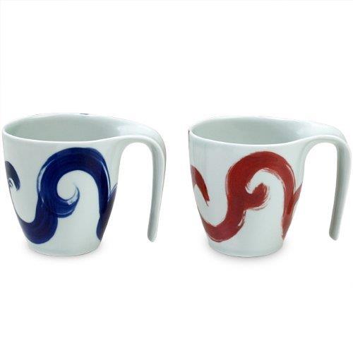 SaloneDolce㤨֥ޥå  :ͭľ  ڥޥå Japanese Pair Mug Porcelain/Size(cm 11.7x8.3x9/No:787679פβǤʤ1,486ߤˤʤޤ