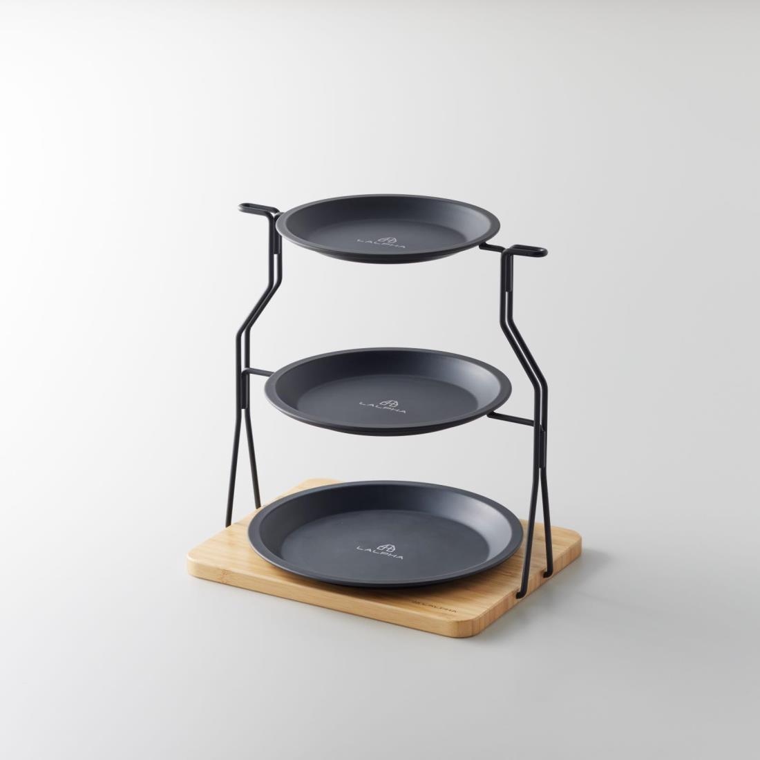LALPHA (ラルファ) 組み立て式プレートスタンドセット 収納ケース付き テーブルウェアセット テーブルウェア プレート 食器 皿 キッチン キャンプ アウトドア TW-080S