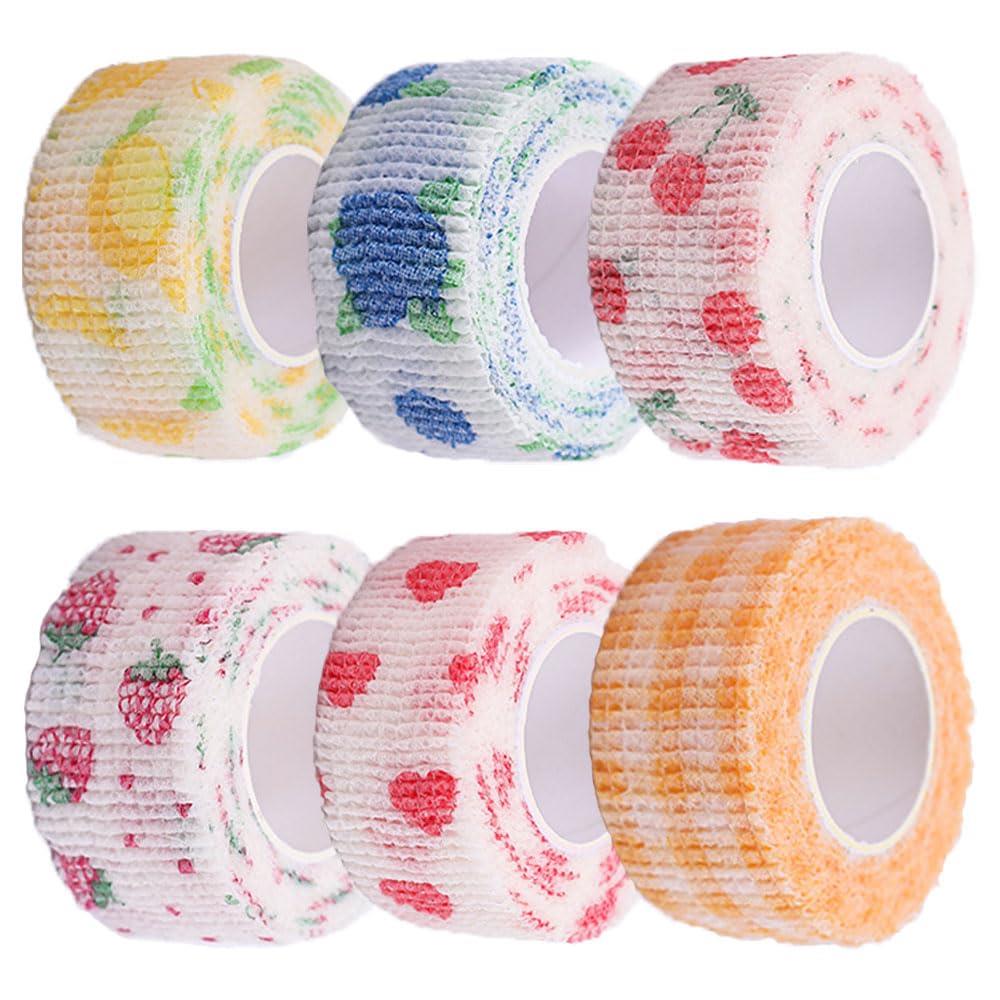 ペットフレックス 包帯 自己粘着性 自着性テープ くっつく包帯 包帯 テープ テーピング 不織布 伸縮 テーピング 多機能 犬用 猫 指 腕 手首サポート 運動保護 通気性 耐水性 柔軟性 伸縮性強い 【2.5cm*4m 6巻セット】