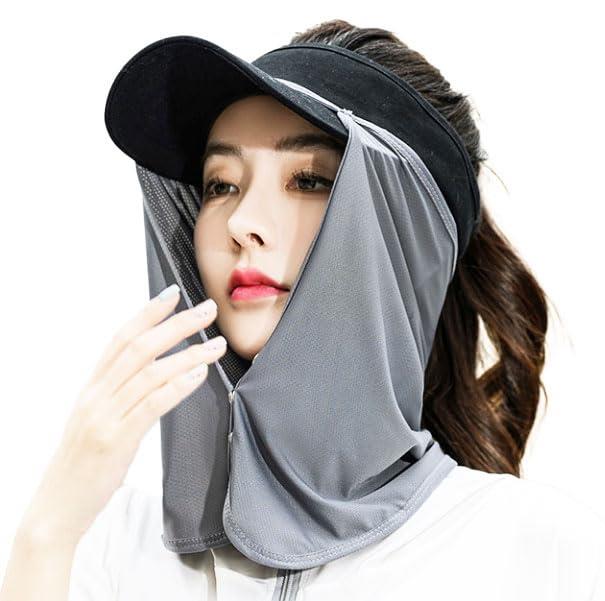 [Beacon inc.] レディース 帽子用サンシェード ネックシェード 帽子の上から被る 吸汗速乾 ネックガー..