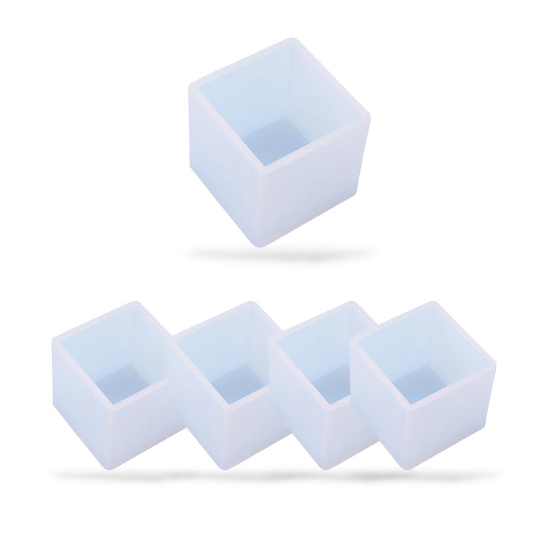 レジプロb レンジモールド シリコン製 アクセサリー作成 正方形 2.5cm×2.5cm×2.5cm（10個セット）