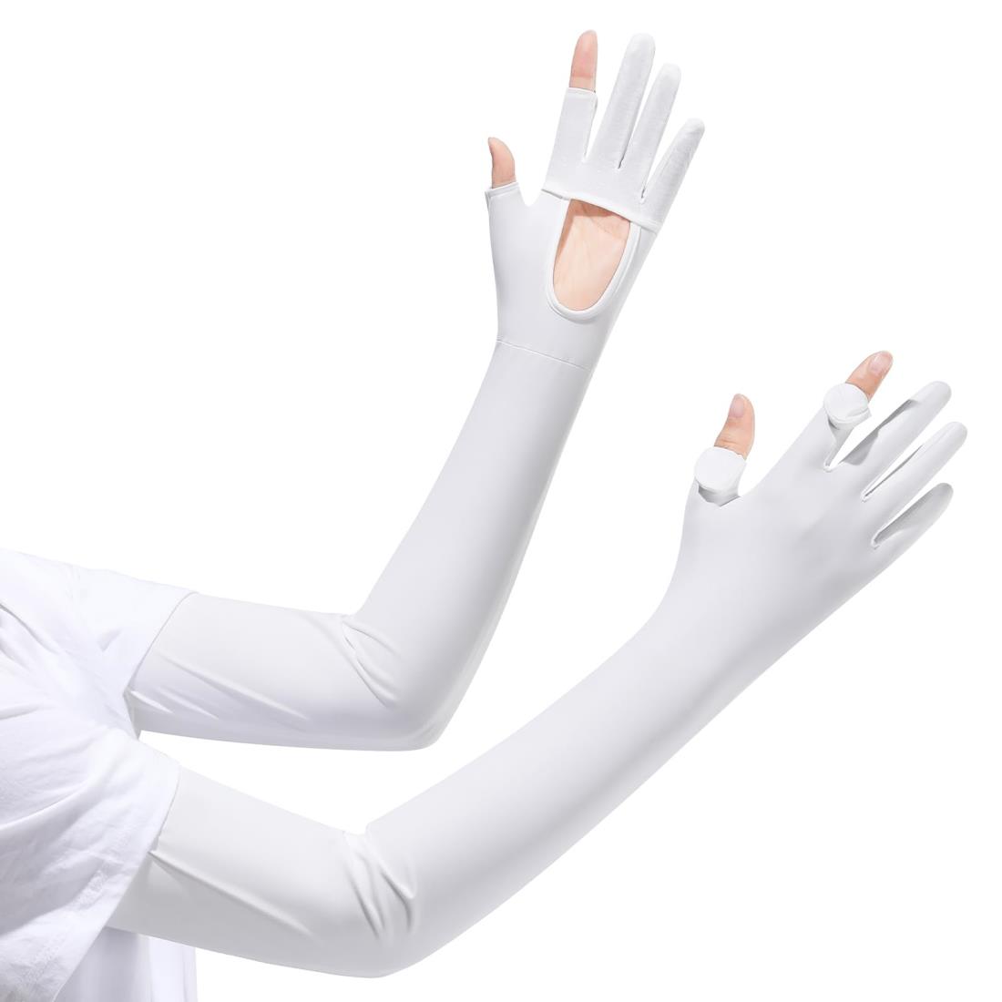 [Famimor] アームカバー uvカット 手のひら開口 手袋 日焼け止め 夏 冷感 日焼け防止 腕カバー 指先ま..