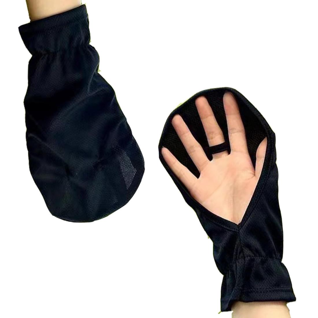 [DEVENTORZ] UVカット ハンドカバー 手の甲の日焼け防止手袋 涼しい UV手袋 ゆったり ショート 通気性..