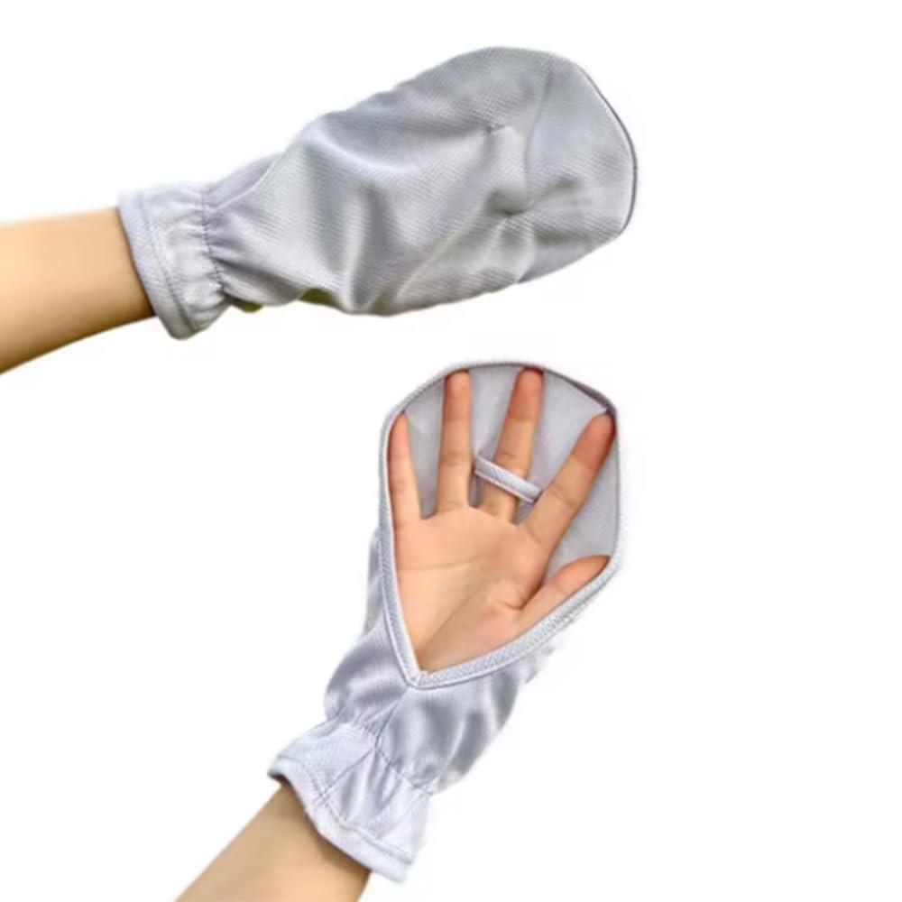 [SHSHANLC] UVカット ハンドカバー 手の甲 日焼け カバー レディース 指なし 日焼け防止 手袋 アームカ..