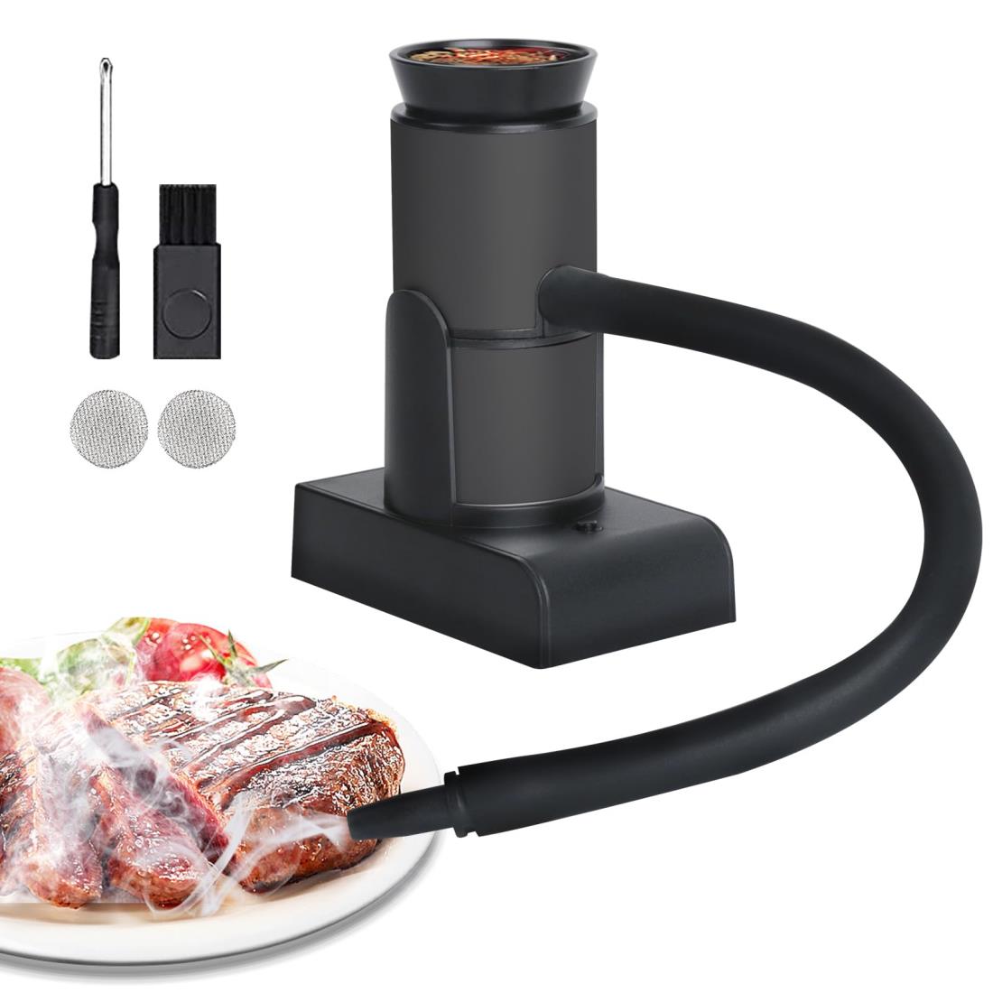 DAI NING 燻製器 燻製機 スモーカー 燻製 くんせい器 小型 軽量 電池式 家庭用 卓上燻製器 燻製器家庭..