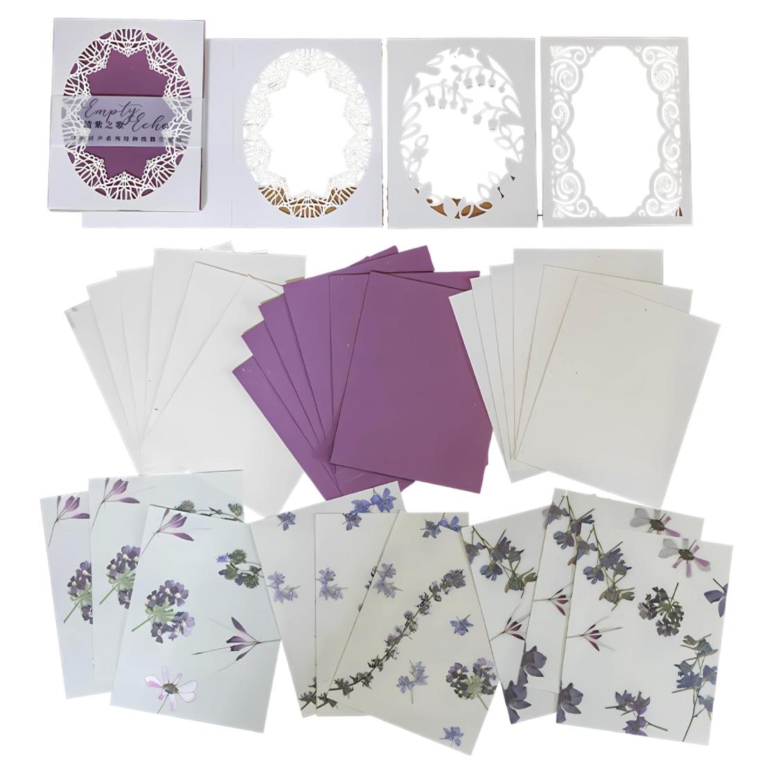 ドナリー メッセージカード メモ用紙 30枚セット レース ミニ型 レトロ 花柄 サンキュー ありがとう 誕生日 バースデー 感謝 挨拶 グリーディング 結婚式...