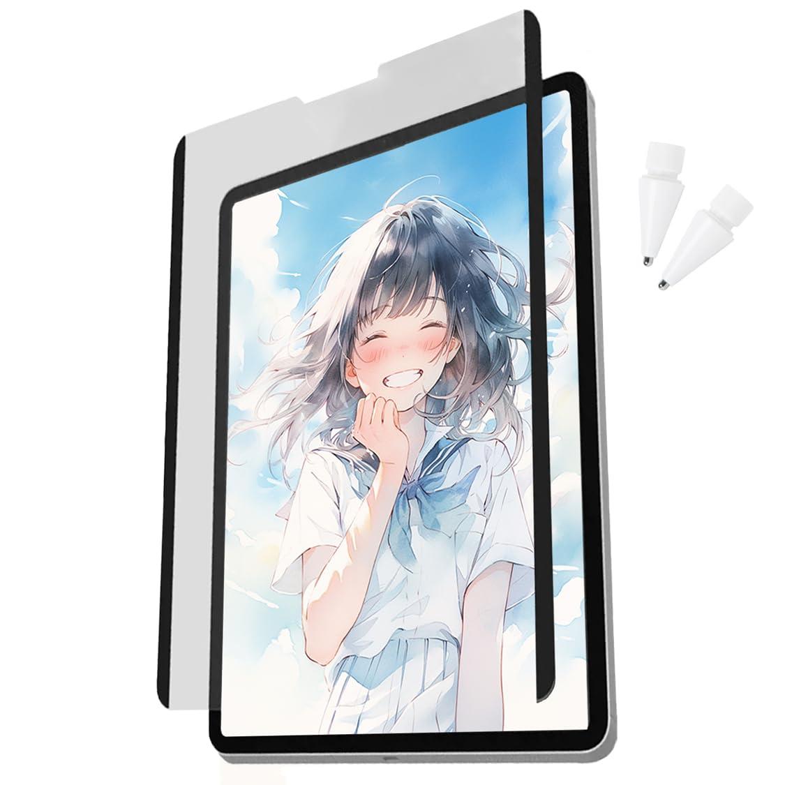 AstroPad Rock Paper Pencil iPad Pro ペーパー フィルム アップルペンシルのペン先付き iPad Air タブレット スマホ (12.9インチ（正規品）) Apple pencil