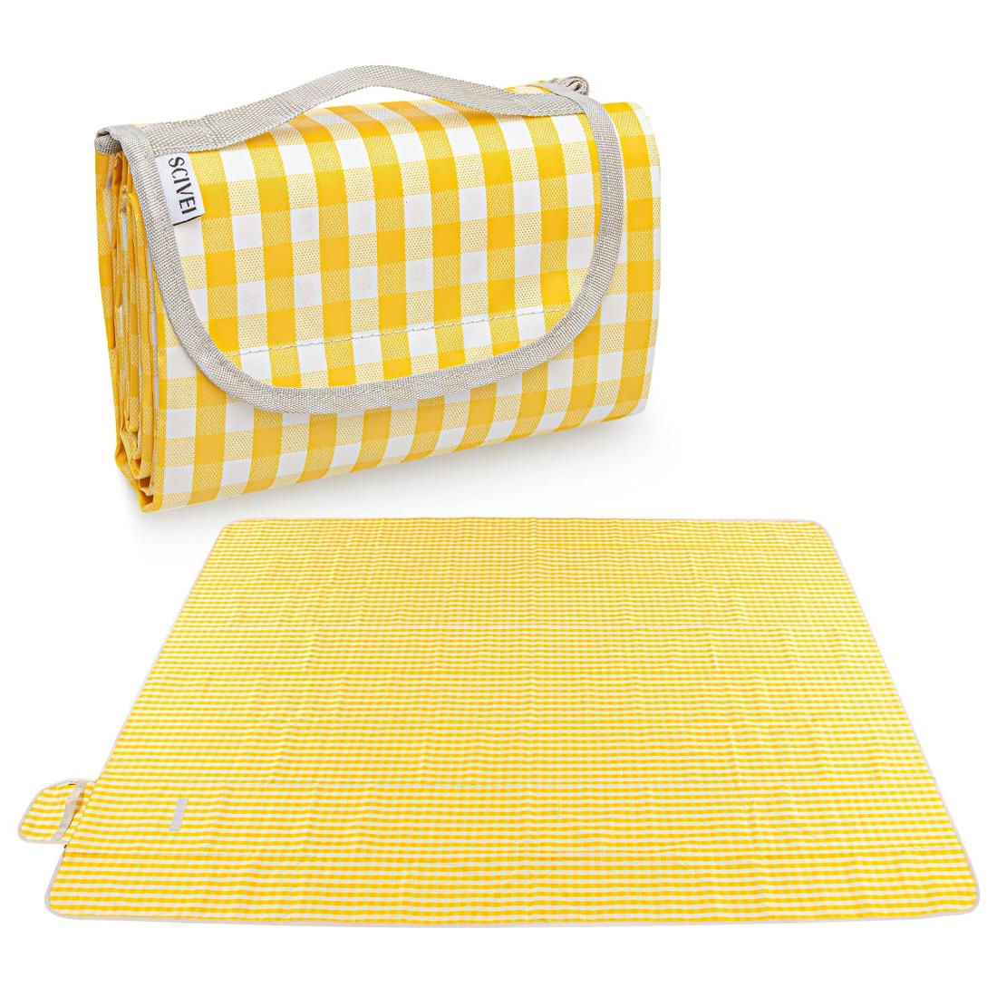 SCIVEI レジャーシート ピクニックマット 大判 150x200cm 3～6人用 折りたたみ 防水 防湿 コンパクト収..