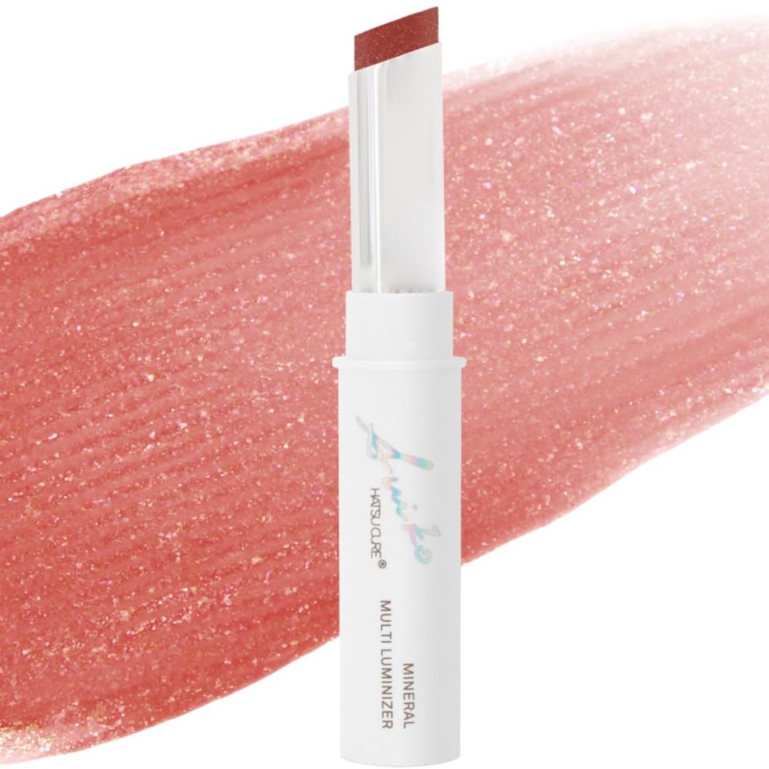 SUIKOミネラルマルチルミナイザー 05アネモネピンク 偏光パール リップ ハイライター チーク ミネラル..