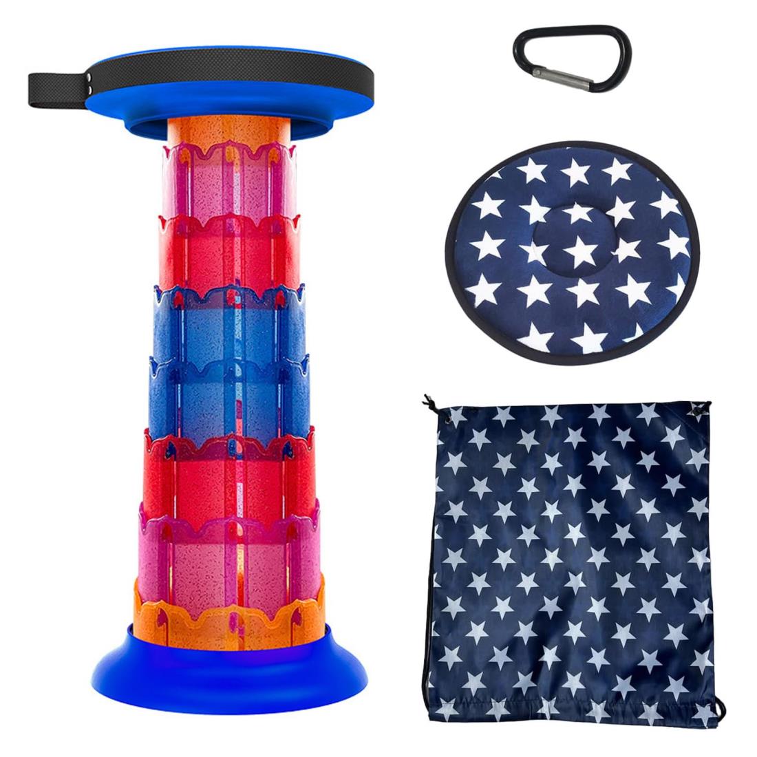 BTtime 折りたたみ椅子 おりたたみいす 折り畳み椅 子 キャンプ椅 伸縮式 キャンプスツール 高さは9-52..