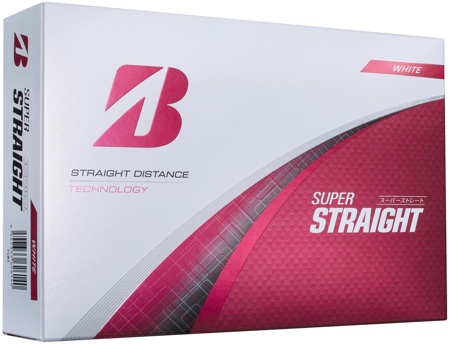 BRIDGESTONE(ブリヂストン)ゴルフボール SUPER STRAIGHT 2025年モデル 12球入 ホワイト T5WX