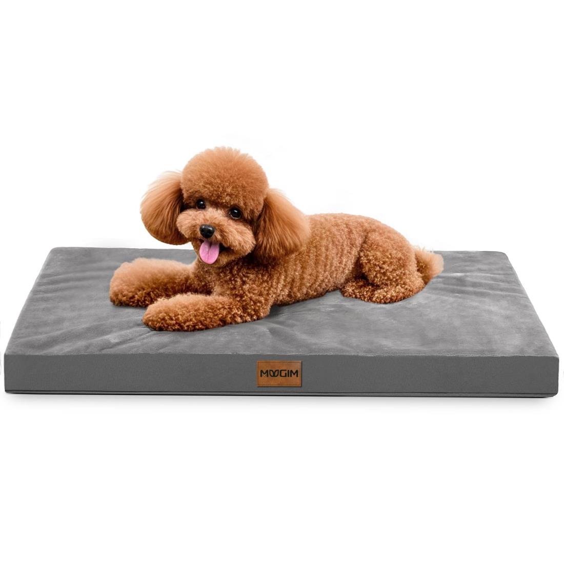 MUGIMペットクッション 双面デザイン 夏冬兼用 防水 犬用ベッド 猫ベッド ペットベッドマット 噛んでも破れない犬用ベッド 高反発 介護ベッド オールシーズン 犬用クッション 洗える 小型犬 中型犬 老犬 子犬用 M