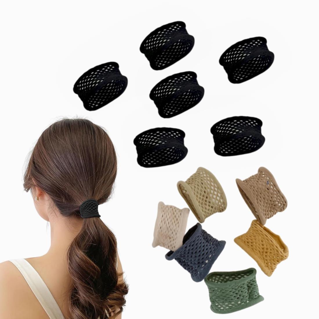 YFFSFDC ヘアゴム12本セット 韓国風 髪ゴム 跡がつかないヘアゴム髪留め シンプルヘアゴム おしゃれ 高弾性 ゴム 無地上品 エレガント レディース ファクション 太さ約 5.5mm