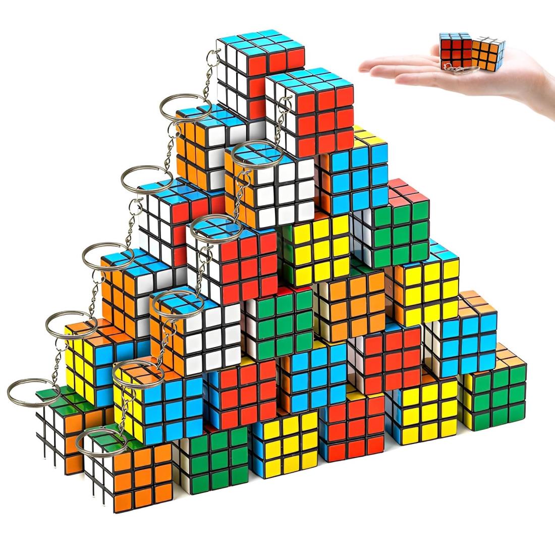 heizi ミニキューブ 立体パズル キーホルダー おもちゃ 景品 子供 縁日 パズルキューブ イベント 祭り (50個セット)の商品画像