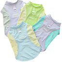 Timoya 犬 夏服 ひんやり 冷感 UVカット タンクトップ メッシュ ベスト クール 涼しい 着脱簡単 Dカン付き 伸縮性 夏 犬服 日差し避け 熱中症対策 防虫 水遊び 海 散歩 猫 小型犬 中型犬 (グリーン&イエロー,S)