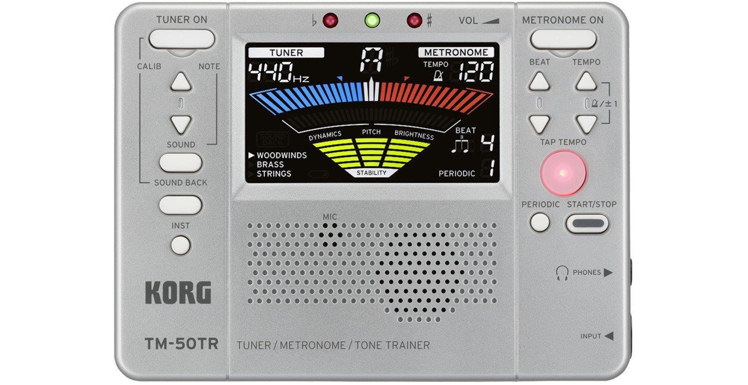KORG 管弦楽器トレーナー/チューナー/メトロノーム TM-50TR-SL シルバー
