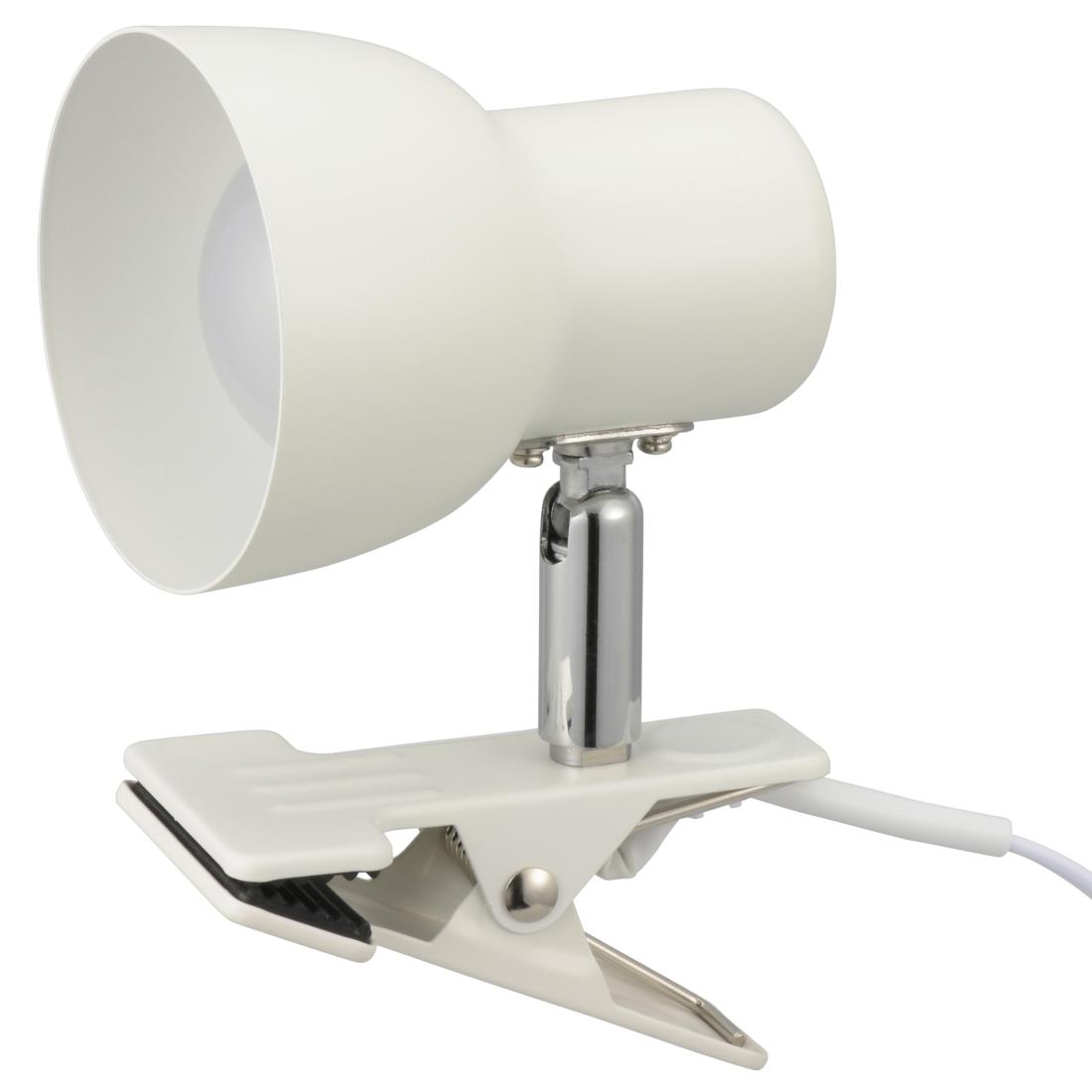 オーム電機 LEDクリップライト 昼光色 520ルーメン ホワイト LTC-L2D5AK-W 06-1645 OHM