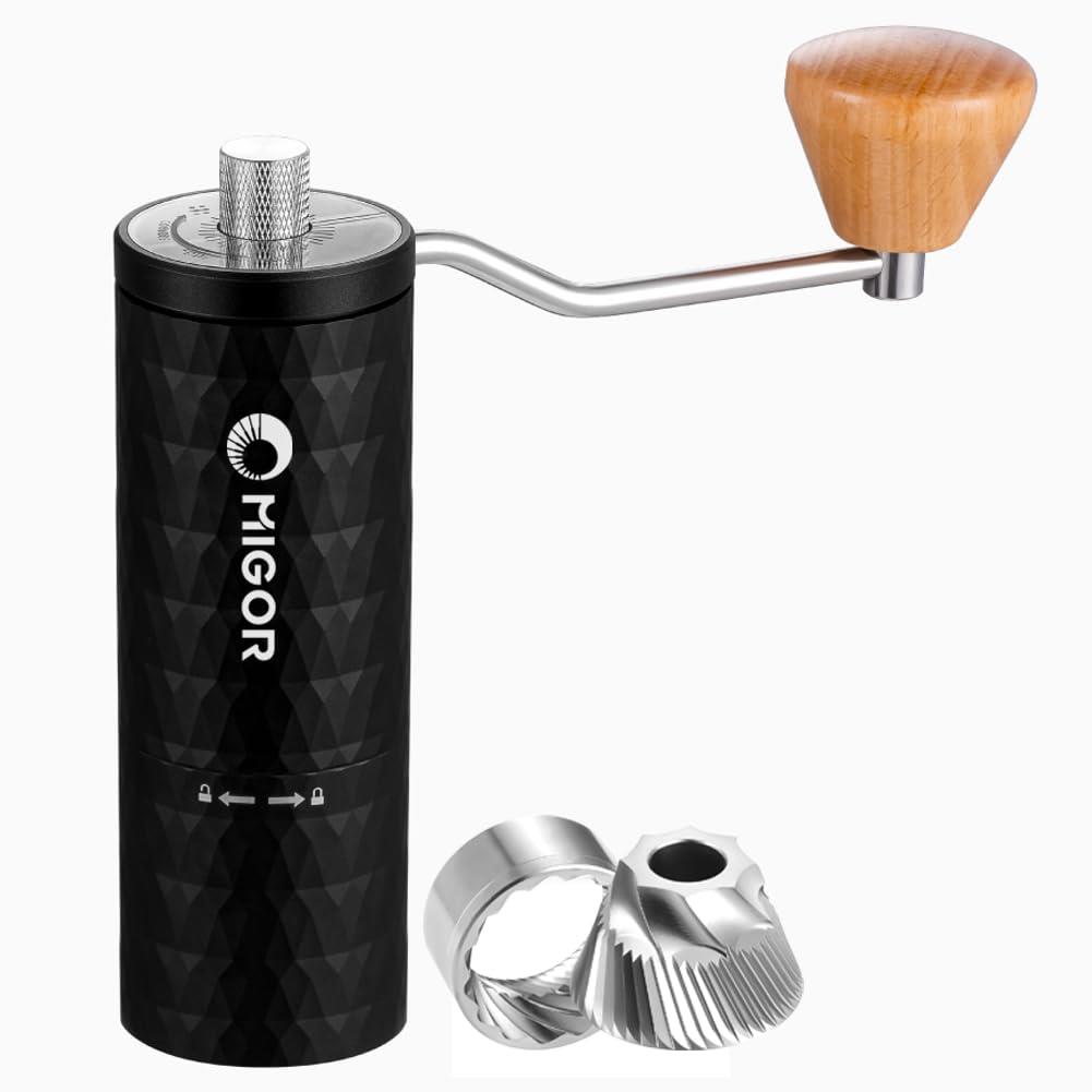 MIGORコーヒーミル 手動 ミゴール G-11手挽きコーヒーミル ステンレスコニカル臼 コーヒー豆挽き ハン..