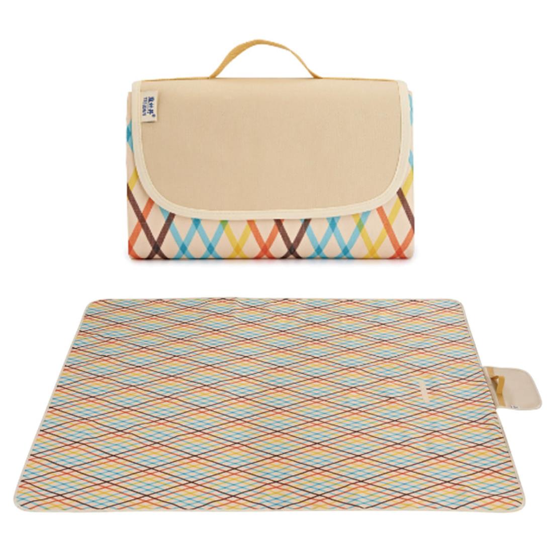 Percy’s Caravan レジャーシート 大判 折りたたみ 145x200cm 3～6人用 ピクニックマット 軽量 簡単収納..