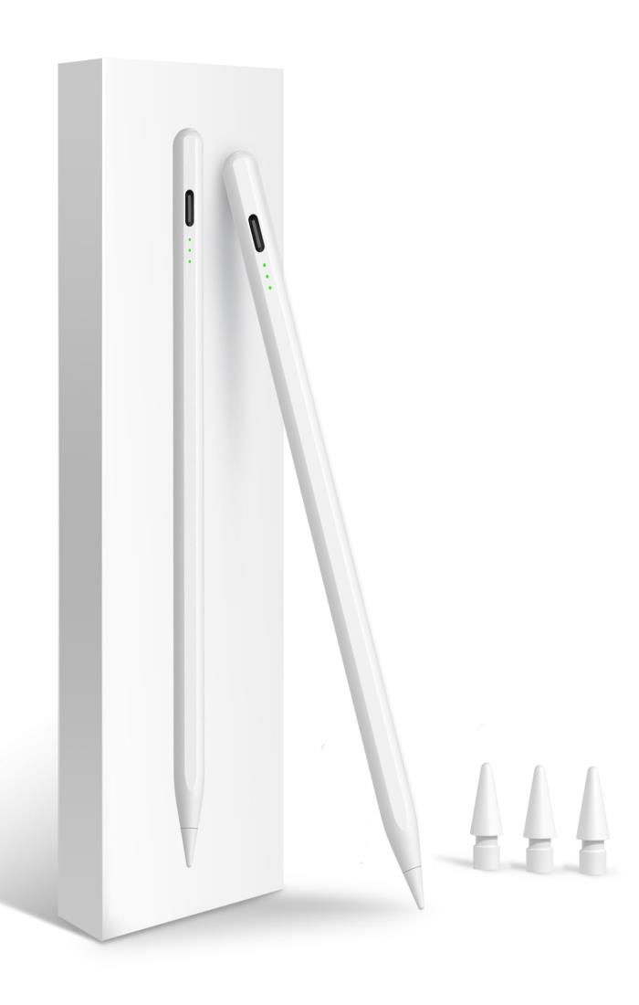 iPadペンシル2018-2025対応, 13分急速充電アップルペンシル, 手のひら誤操作防止, 傾き感知, 磁気吸着, 5分自動スリープ 長時間使用, iPad タッチペン第11 (A16)/10/9/8/7/6世代、Air 11