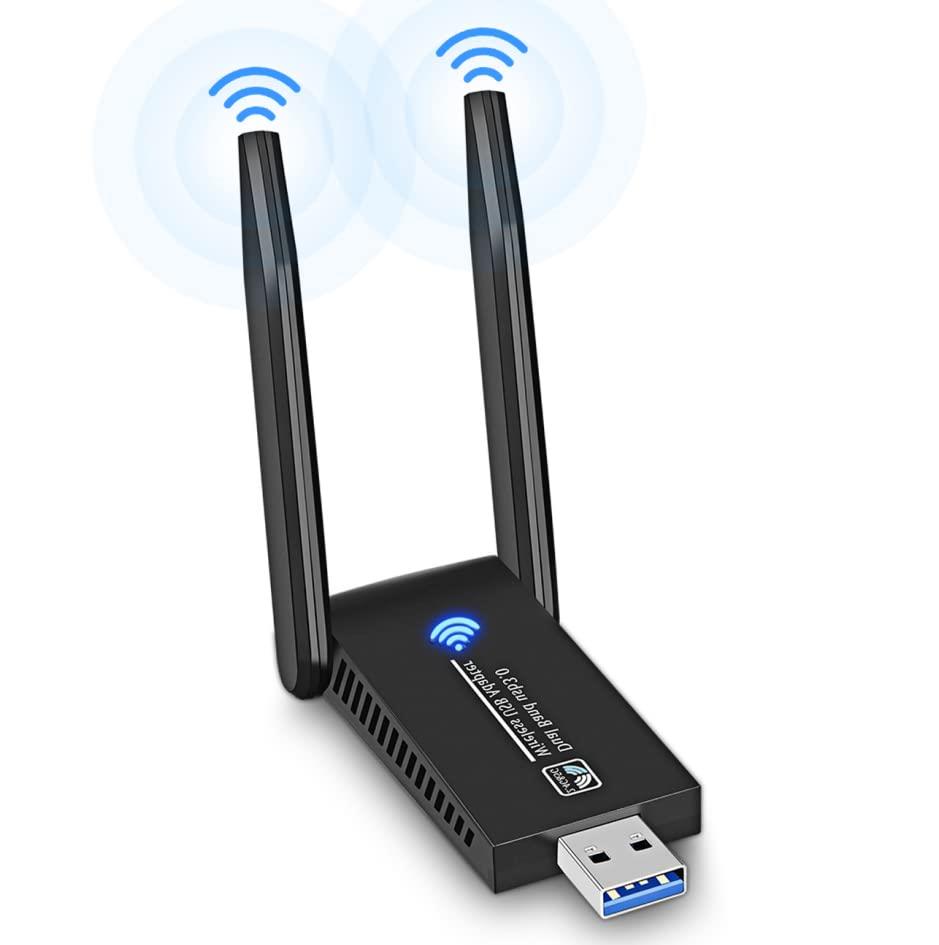 Sungale WiFi 無線LAN 子機 USB3.0 WIFIアダプター 1300Mbps 無線lanアダプタ 5dBi 2.4Ghz/5Ghz 高速通..