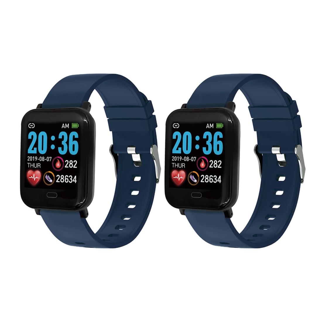 CREPHA(クレファー) ペアウォッチ スマートウォッチ カップル 2個セット iPhone対応 アンドロイド対応 ..