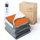 GOHHME 電気毛布 掛け敷き兼用 電気ひざ掛け 140×80cm 電気ブランケット 【両面使用可能フランネル&厚手生地】6段階温度調節 5段階タイマー機能 こたつ布団 毛玉なし 敷きかけ兼用 ふわふわ 肩掛け 膝掛け 過熱保護 防寒対策 抗菌 防臭 ダニ退治 冷え予防 暖房器具 冬用 冷