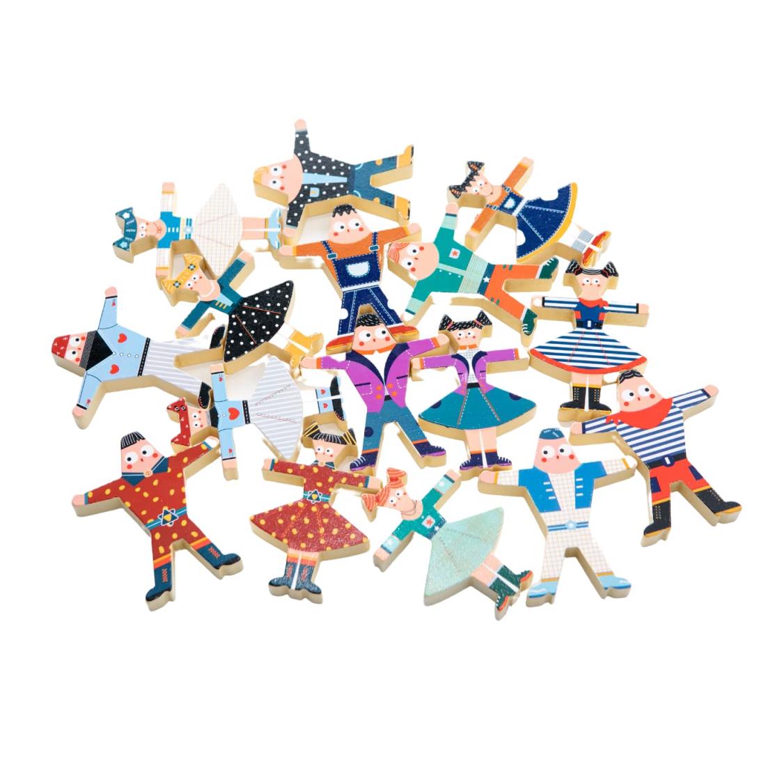 グローバル・ジャパン バランスウッド 積み木 脳トレ 知育 玩具 バランスゲーム 木製 子供