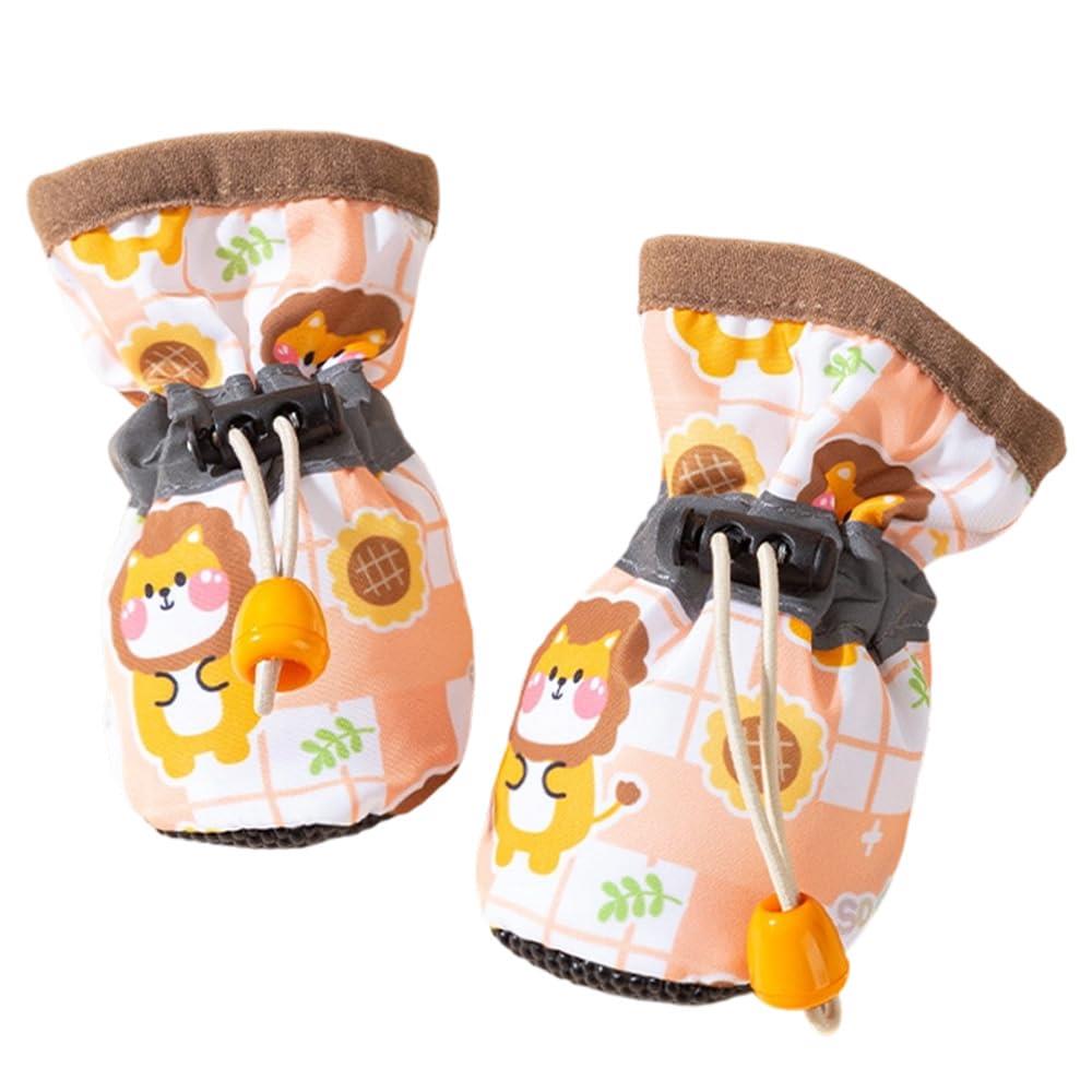 【4個セット】犬用靴 夏 ペットシューズ 肉球保護 防水・滑り止め 小型犬〜大型犬対応 通気性・耐久性 ..