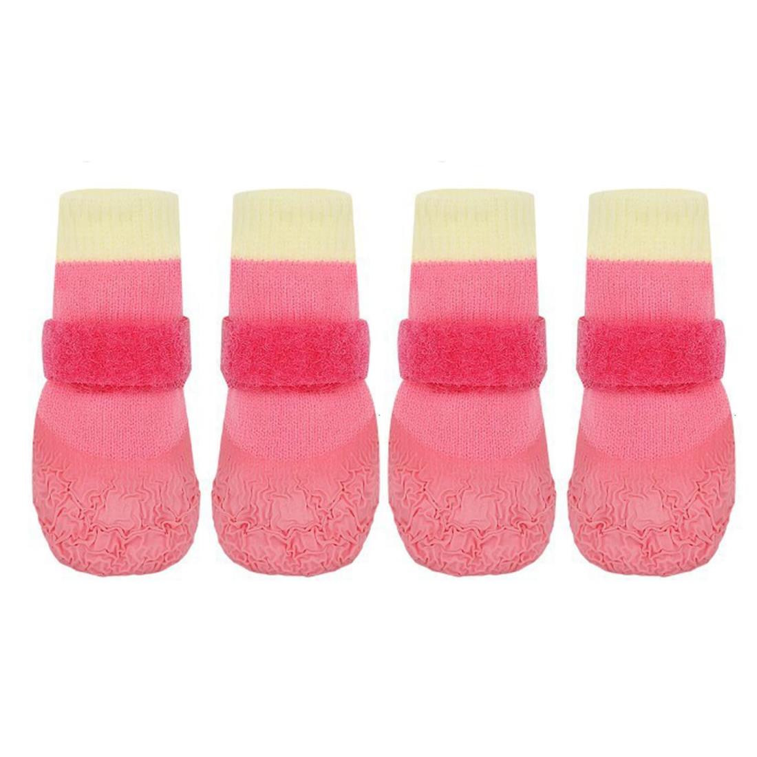 Kaseremy 犬 靴下 滑り止め 防水 犬の靴 散歩用 マジックテープ付き 脱げない 舐め防止 汚れ防止 犬用..