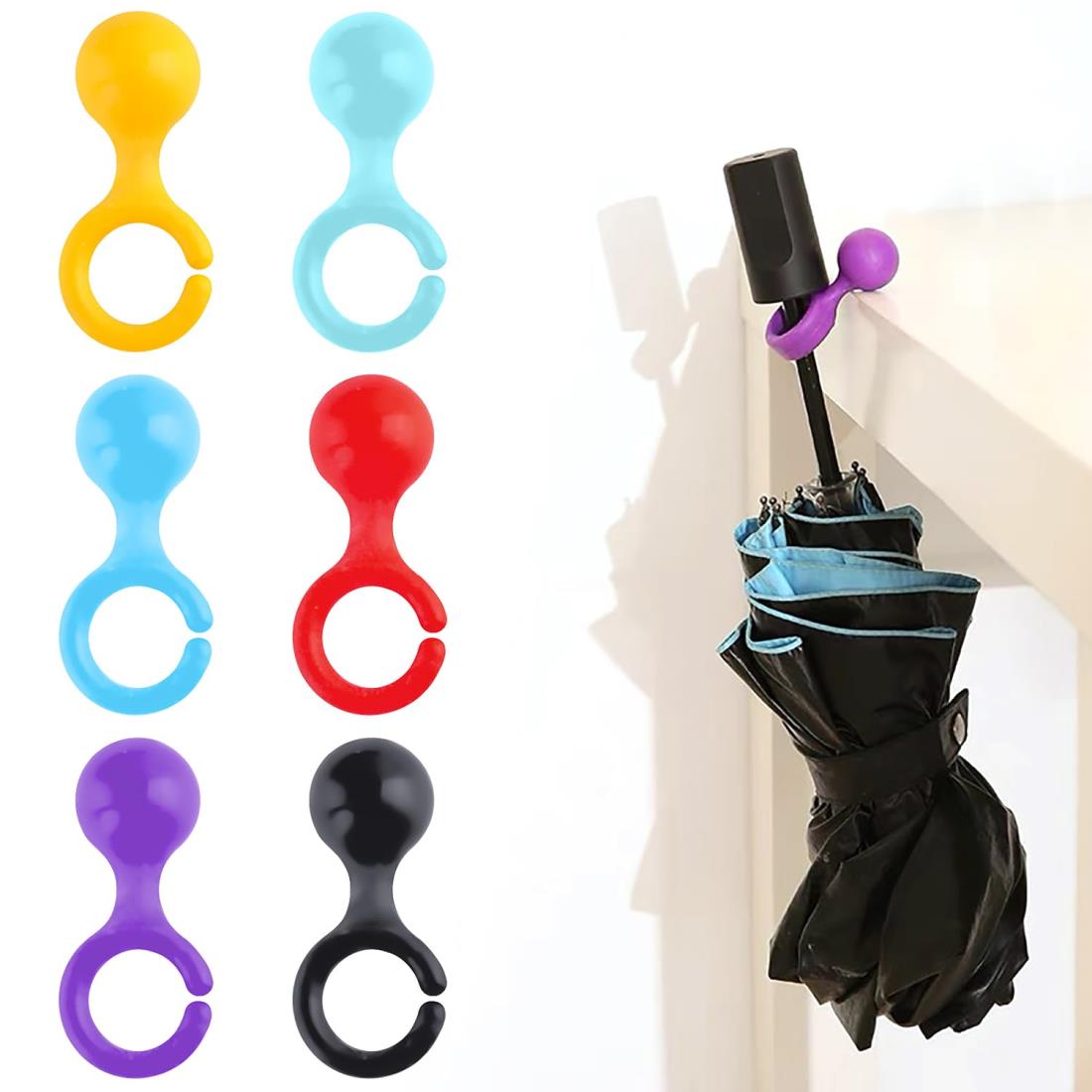 6個セット 傘フック 傘ハンガー レイングッズ ポータブル傘ハンガー 傘フック 傘立 傘置き 傘立て ...