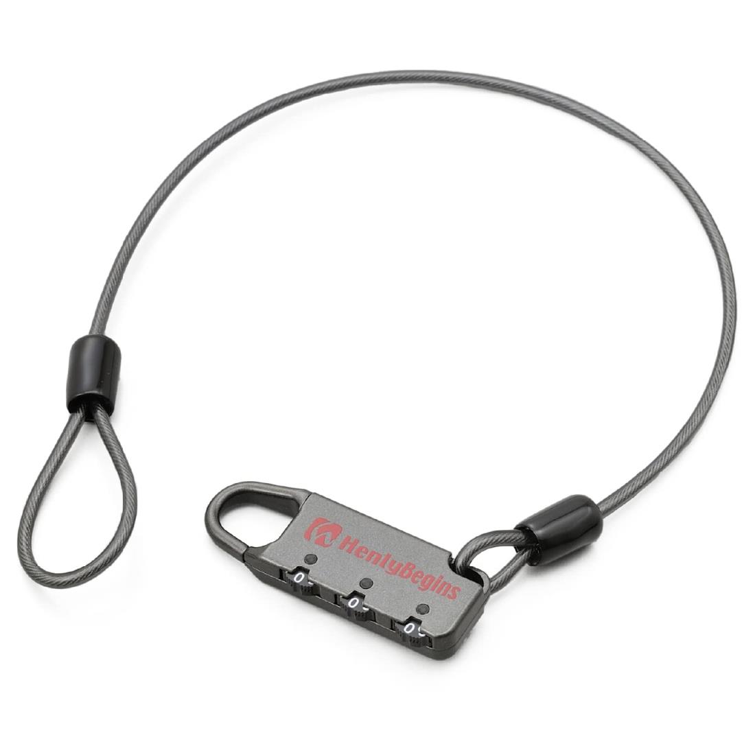 ヘンリービギンズ(Henly Begins) デイトナ ワイヤーロック ヘルメットロック シートバッグ対応 鍵 南京..