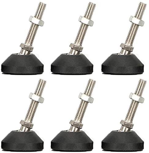 Wolfride 6個入り 家具足 固定脚 アジャストボルト 機械レベリング足 滑り止め 家具アジャスター足 防..