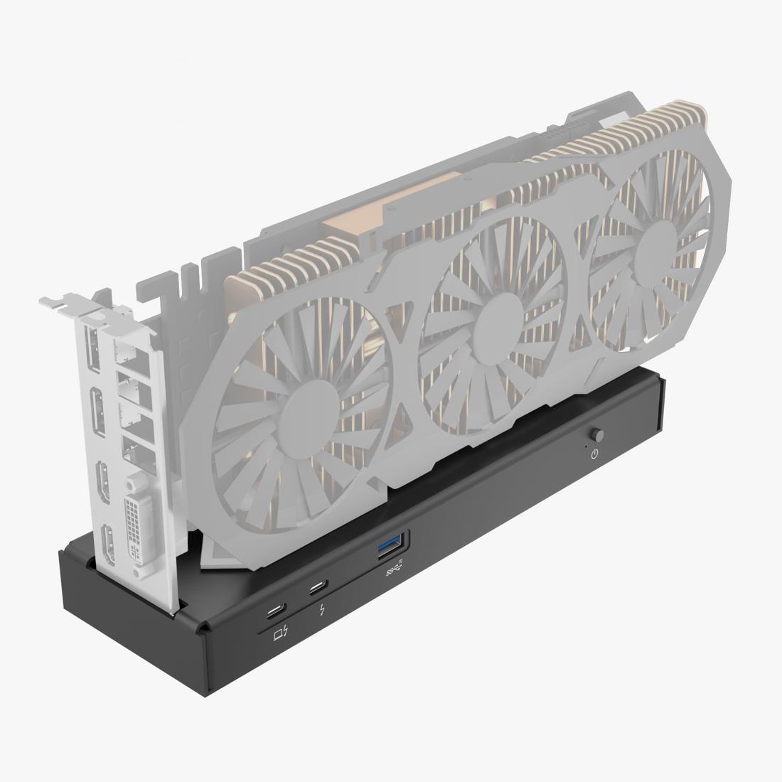 Thunderbolt 3 eGPU エンクロージャ、Thunderbolt 4&USB4 40Gbps と互換性、外部 GPU ドック ステーション【NVIDIA/AMD PCIe サポート、PD 85W 充電サポート、デイジーチェーン、DC/ATX/SFX サポート】