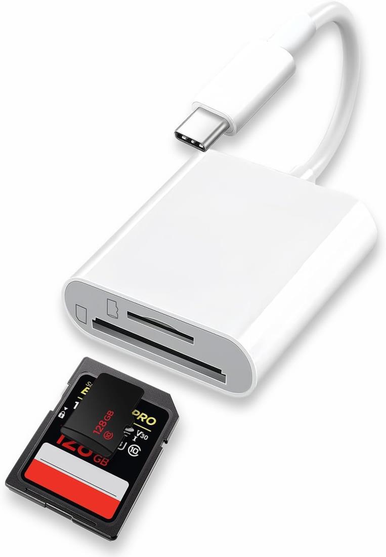 タイプc USB 変換 SDカードリーダー SD TFカメラアダプタ2in1 メモリカードリーダー 写真/ビデオ 高速伝送 双方向転送可能 読み込み iPhone 16/15/iPad Pro/MacBook/Chromebook/Android