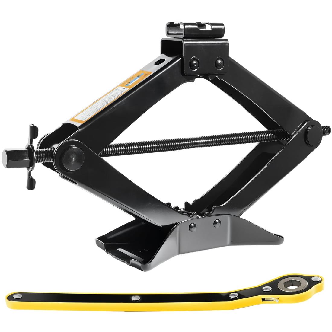 Sondsilen 機械式パンタジャッキ 3t 車用 ジャッキ タイヤ交換 パンク修理 チェーン脱着 最高値:400mm/最低値:100mm ジャッキアタッチメント付
