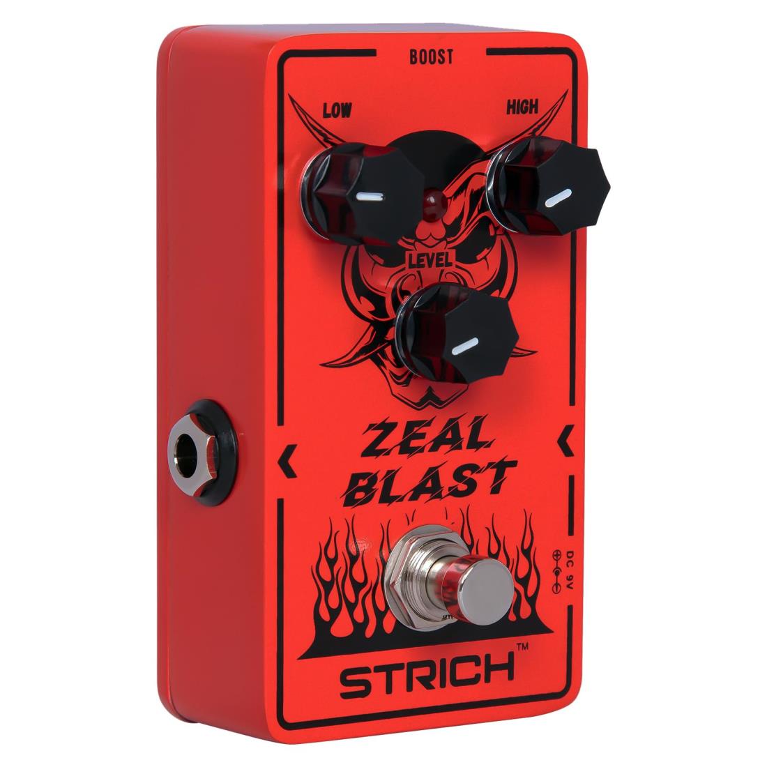 STRICH ブースター エフェクター Low/Highの2バンド調整 トゥルーバイパス ギターペダル ZEAL BLAST エレキギター用