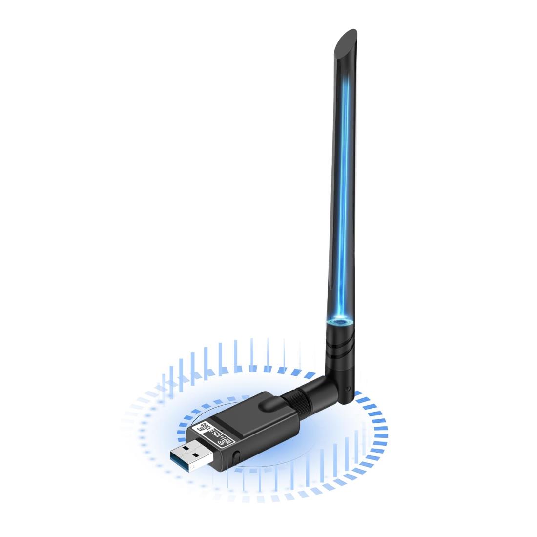【1300Mbps】WiFi 無線LAN 子機 Oldstar Bluetooth 5.0アダプタ USB3.0 WIFIアダプタ 5dBi 2.4Ghz/5Ghz..