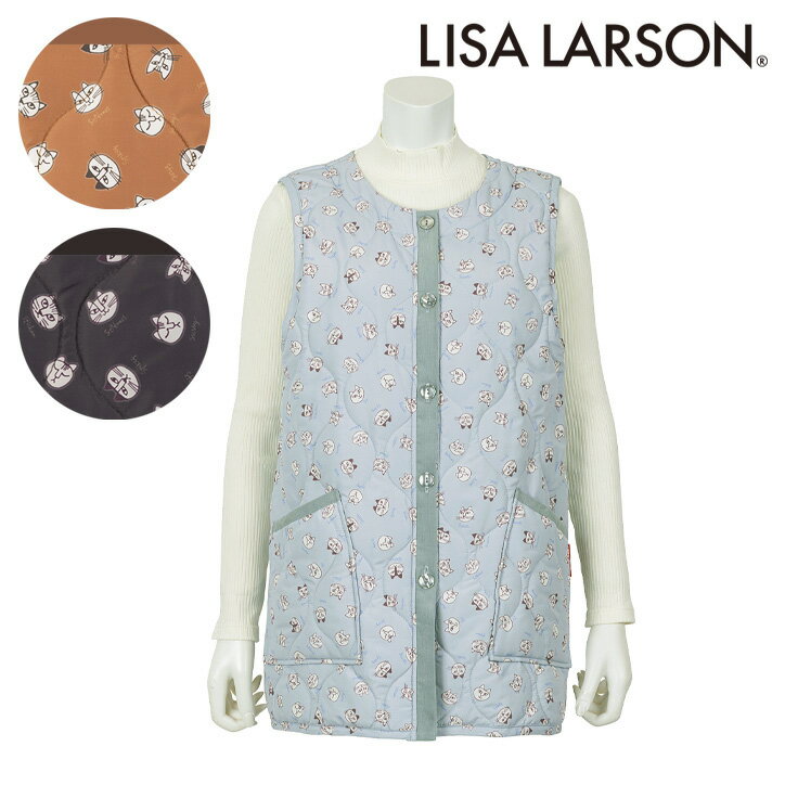 樂天商城 - 〈SALE〉【LISA LARSON】リサ ラーソンスケッチねこたち(キルト加工)背付きエプロンブランド 北欧 保育士 保母
