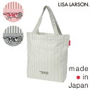 〈SALE〉【LISA LARSON】リサ ラーソン ダンガリーストライプ マイキー刺しゅうエコバッグ〈2点までメール便OK〉