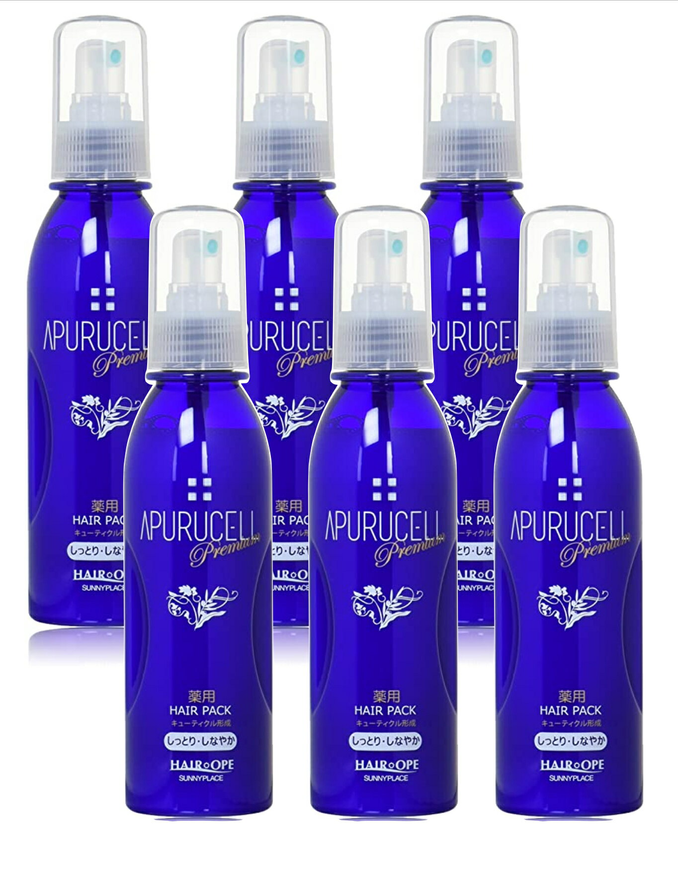 樂天商城 - サニープレイス プレミアム　アプルセル　 薬用ヘアパック しっとり しなやか　165ml 6本セット