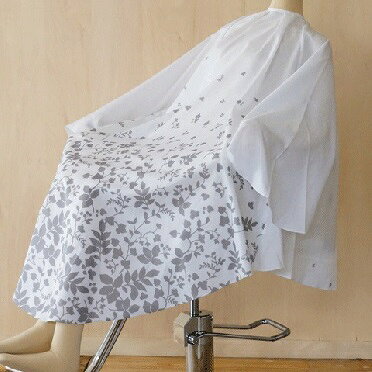 【撥水加工！】 カットクロス　「リーフ」　design series　カット カットクロス クロス 美容 理容 デザイン おしゃれ 可愛い かわいい 柄 総柄 カット用品 セット用品 パーマ カット サロン 大きい ポリエステル 撥水 撥水加工 サロン用 美容室 理容室