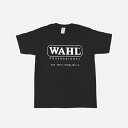 【WAHL正規品・数量限定】【送料無料】WAHL　WAHL ロゴTシャツ（ブラック） XLサイズ　安心のメーカー正規品！　送料無料 WAHL ウォール バリカン クリッパー トリマー 正規品 サロン 理容 美容 カット用品 トリマー バーバー 床屋